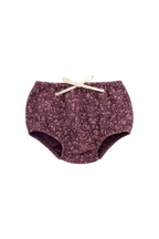 Bloomer Classique Figue Florale en Coton Bio avec Taille et Chevilles Élastiquées pour Bébés Filles Naissance–2 Ans