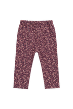 Legging en coton biologique et élasthanne avec taille élastiquée et extensibilité douce pour filles (naissance – 10 ans)