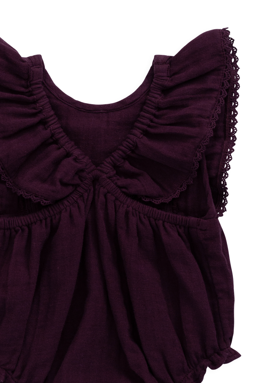 Organic Cotton Muslin Playsuit - Fig