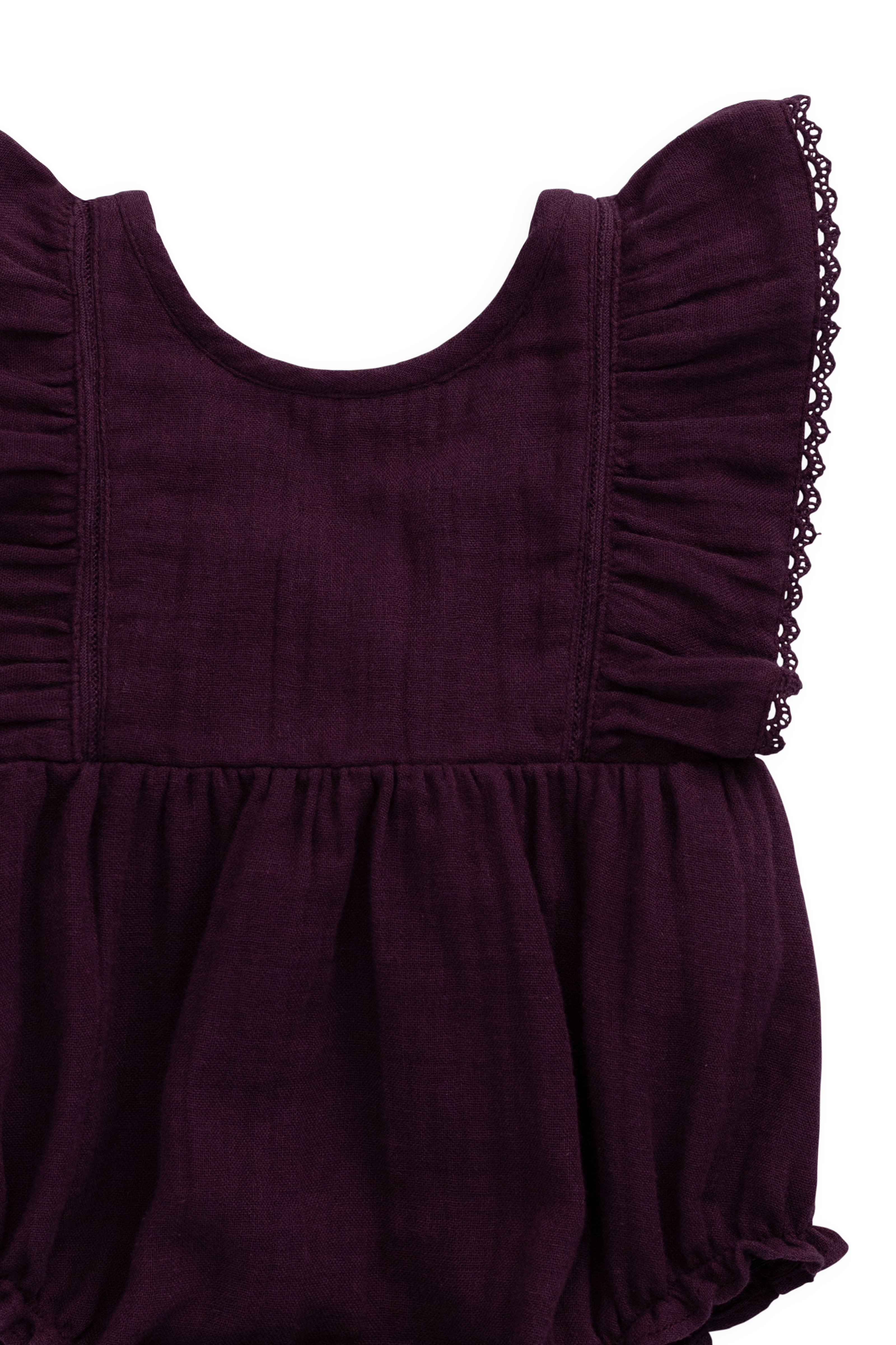 Organic Cotton Muslin Playsuit - Fig