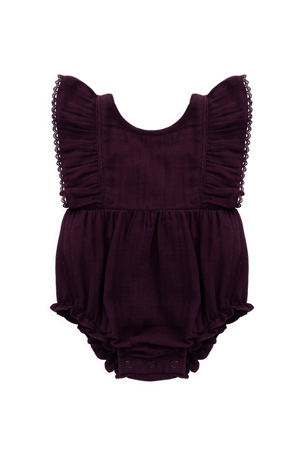 Organic Cotton Muslin Playsuit - Fig