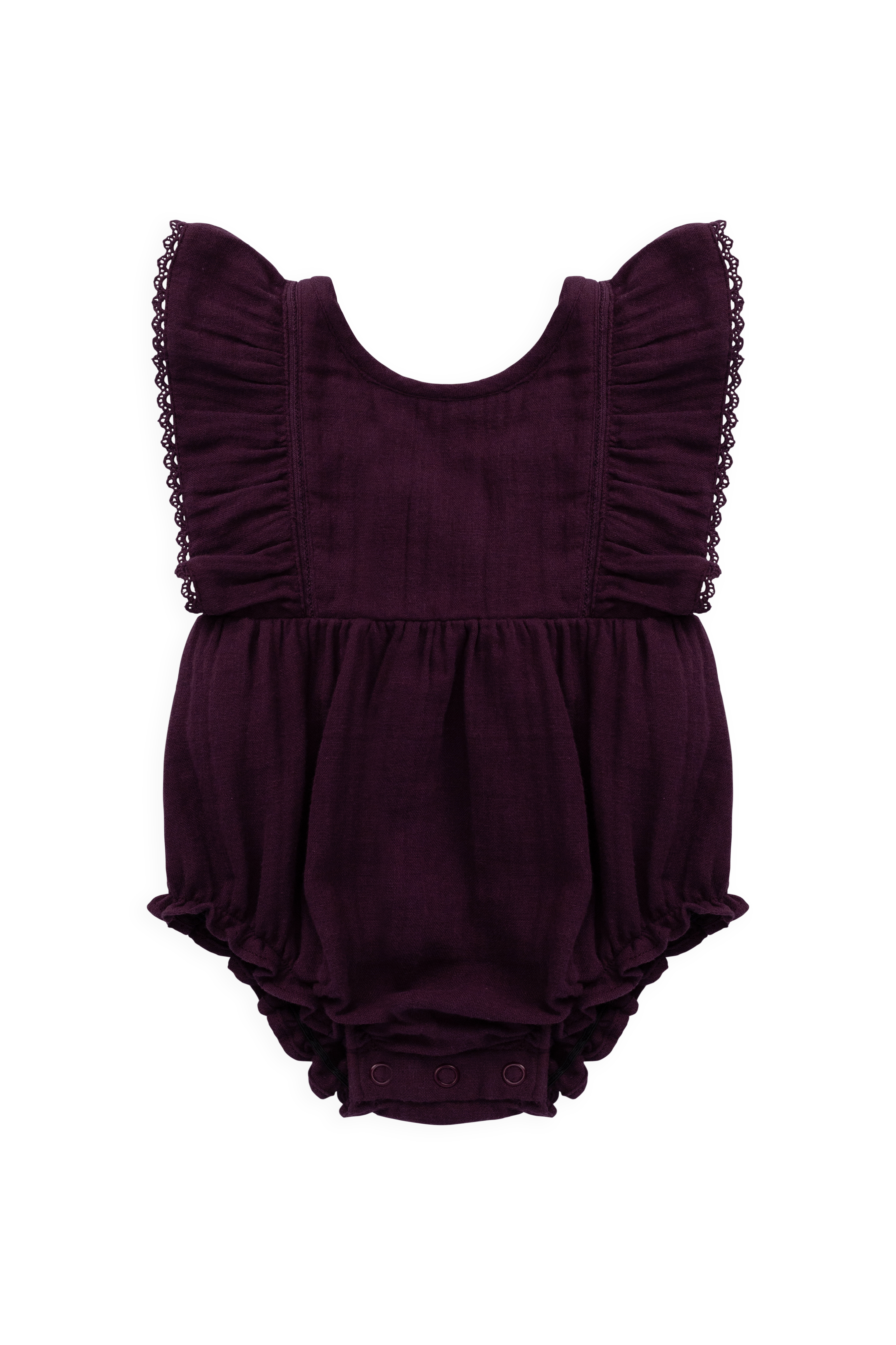 Organic Cotton Muslin Playsuit - Fig