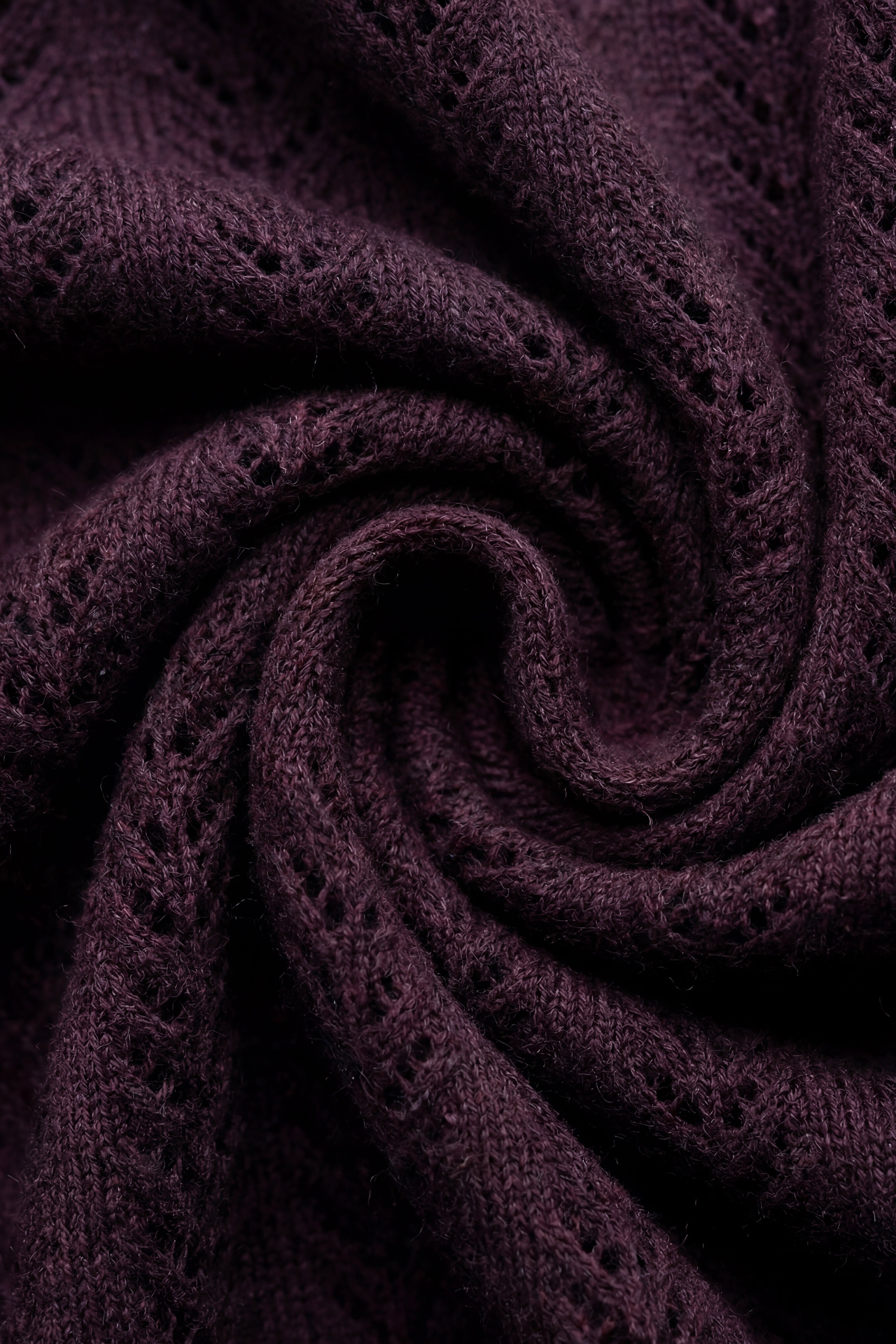 Knitted Cardigan - Blackcurrant