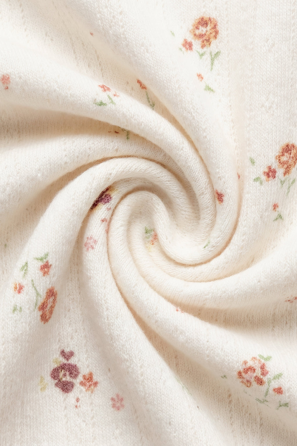 Organic Cotton Pointelle Pant - Egret