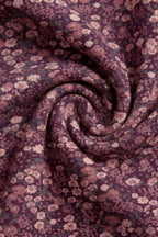 Bandeau délicat en coton biologique motif figues florales, légèrement extensible, pour bébés et enfants
