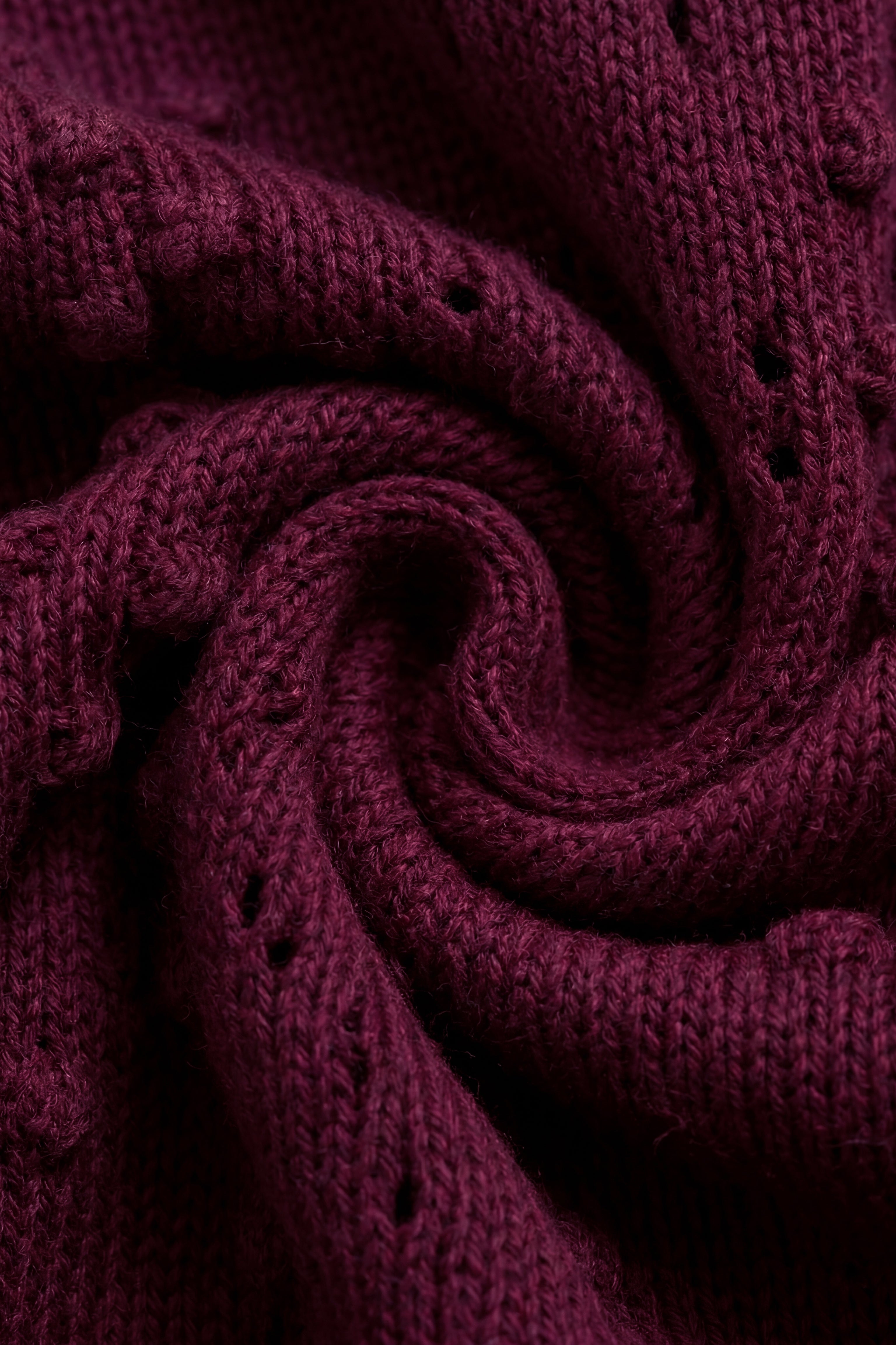 Knitted Cardigan - Mulberry Wood